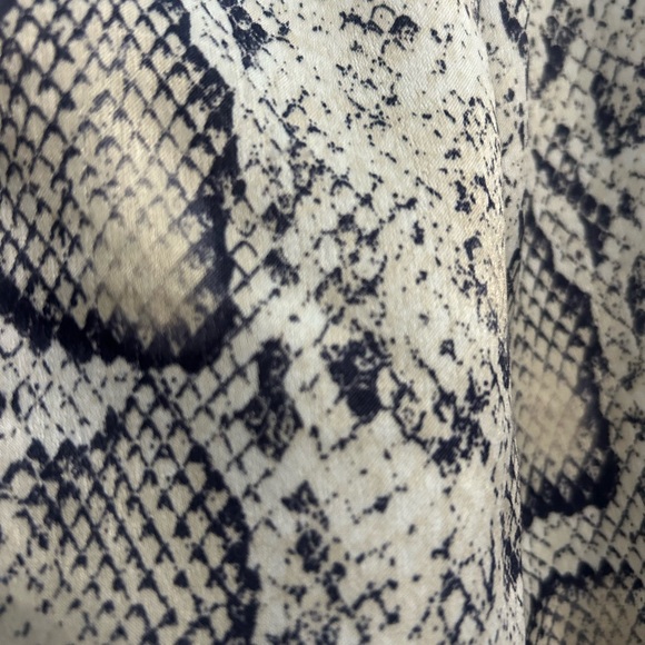 ZARA Snake Print Button Front Dress Size Small - Picture 9 of 11